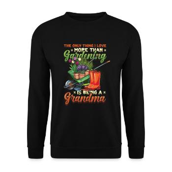 Amoureux du jardin, femmes, jardinage, grand-mère. - Sweat-shirt Unisexe - noir - Devant - Alina (178cm) & Michal (187cm)