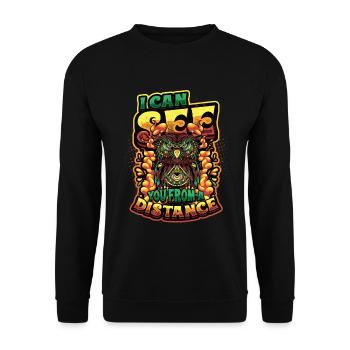 Ich Kann Dich Aus Der Ferne Sehen Taro-karten - Unisex Pullover - Schwarz - Vorne - Alina (178cm) & Michal (187cm)