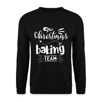 Équipe de cuisson de Noël - Sweat-shirt Unisexe - noir - Devant - Alina (178cm) & Michal (187cm)