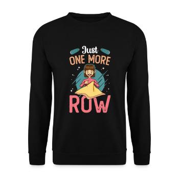 Nur Noch Eine Reihe Häkeln - Unisex Pullover - Schwarz - Vorne - Alina (178cm) & Michal (187cm)