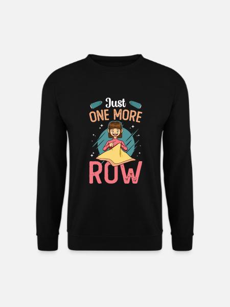 Only a row of crochet - Unisex Sweatshirt - black