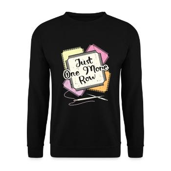 Nur Noch Eine Reihe Häkeln - Unisex Pullover - Schwarz - Vorne - Alina (178cm) & Michal (187cm)