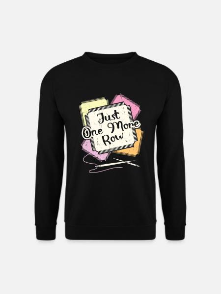 Only a row of crochet - Unisex Sweatshirt - black