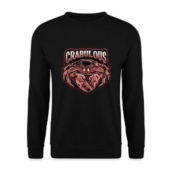 Crabulous Funny Crab Lovers - Unisex Sweatshirt - black - Front - Alina (178cm) & Michal (187cm)