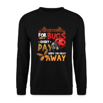 Search for insects - Unisex Sweatshirt - black - Front - Alina (178cm) & Michal (187cm)
