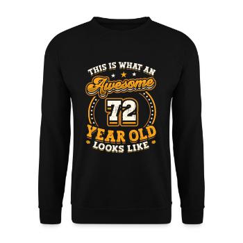 Voilà à quoi ressemble un grand homme de 72 ans. - Sweat-shirt Unisexe - noir - Devant - Alina (178cm) & Michal (187cm)