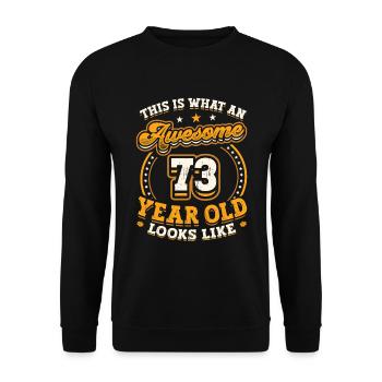Voilà à quoi ressemble un grand homme de 73 ans. - Sweat-shirt Unisexe - noir - Devant - Alina (178cm) & Michal (187cm)