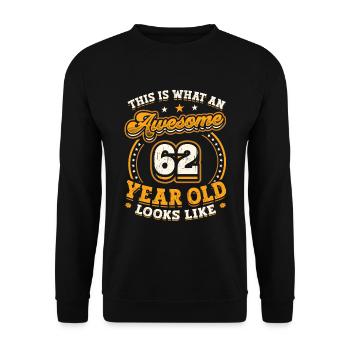 Voilà à quoi ressemble un grand homme de 62 ans. - Sweat-shirt Unisexe - noir - Devant - Alina (178cm) & Michal (187cm)