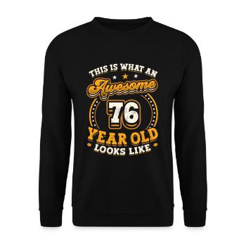Voilà à quoi ressemble un grand homme de 76 ans. - Sweat-shirt Unisexe - noir - Devant - Alina (178cm) & Michal (187cm)
