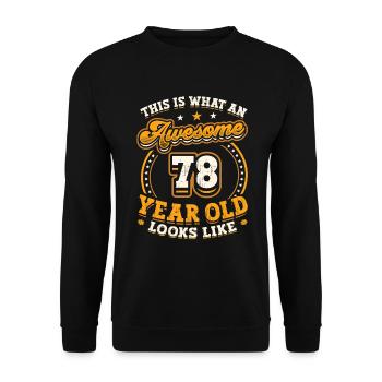 Voici à quoi ressemble un homme génial de 78 ans. - Sweat-shirt Unisexe - noir - Devant - Alina (178cm) & Michal (187cm)