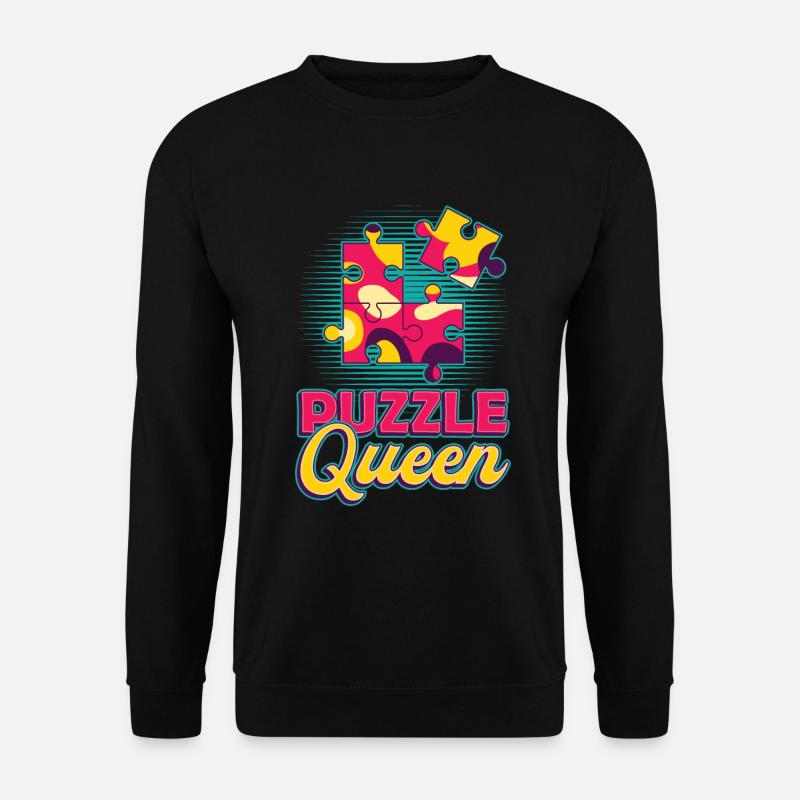 Puzzle Queen, puzzle game - Unisex Sweatshirt - black
