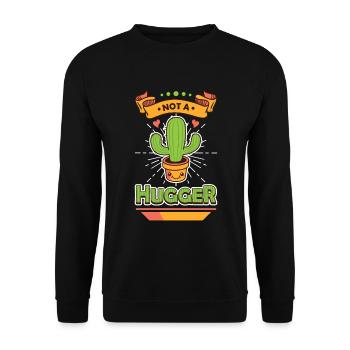 Pas de cactus câlins - Sweat-shirt Unisexe - noir - Devant - Alina (178cm) & Michal (187cm)