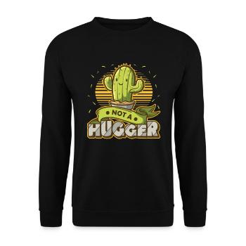 Pas de cactus câlins - Sweat-shirt Unisexe - noir - Devant - Alina (178cm) & Michal (187cm)