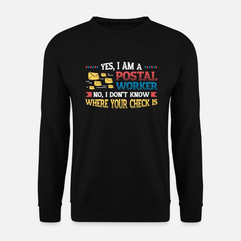 Funny Post Office - Unisex Sweatshirt - black