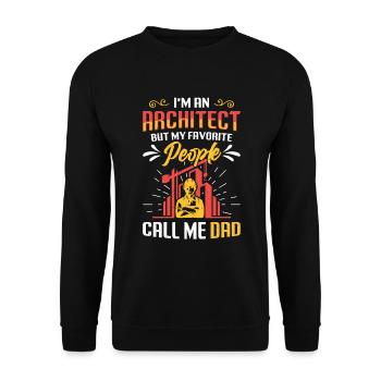 Je suis architecte - Sweat-shirt Unisexe - noir - Devant - Alina (178cm) & Michal (187cm)