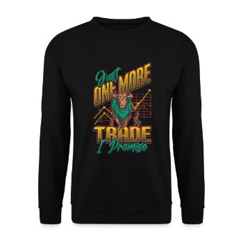 Plus qu’un seul échange que je promets - Sweat-shirt Unisexe - noir - Devant - Alina (178cm) & Michal (187cm)