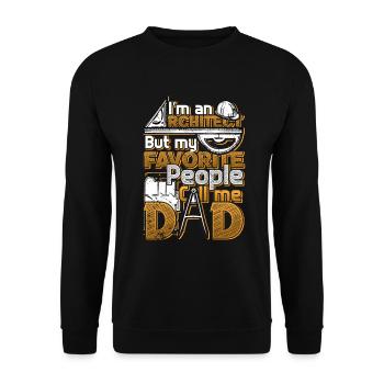 Je suis architecte - Sweat-shirt Unisexe - noir - Devant - Alina (178cm) & Michal (187cm)