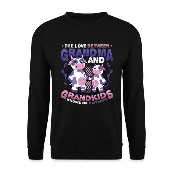 Auf Wiedersehen Und Abschied, Umzugsgroßmutter - Unisex Pullover - Schwarz - Vorne - Alina (178cm) & Michal (187cm)