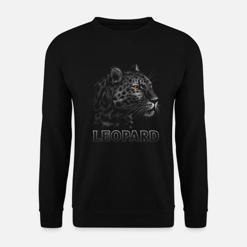 Leopard Lover Leopard Print - Unisex Pullover - Schwarz
