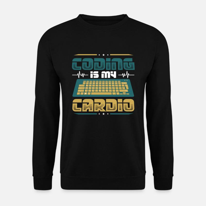 Il coding è il mio cardio, programmatore di codice - Felpa unisex - nero