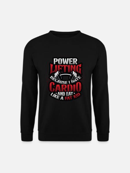 Funny Power Lifting Gewichtheben - Unisex Pullover - Schwarz