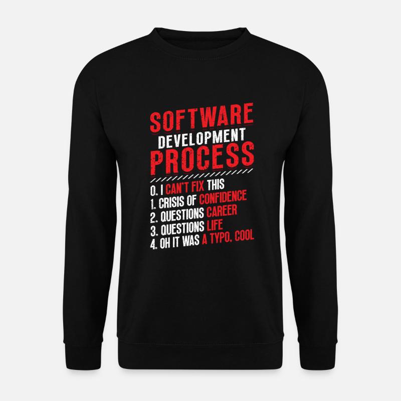 Processus de développement logiciel, programmation - Sweat-shirt Unisexe - noir