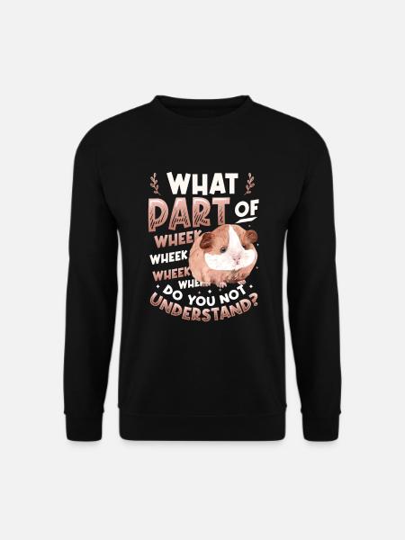 Wheek Wheek Wheek, cobaye - Sweat-shirt Unisexe - noir
