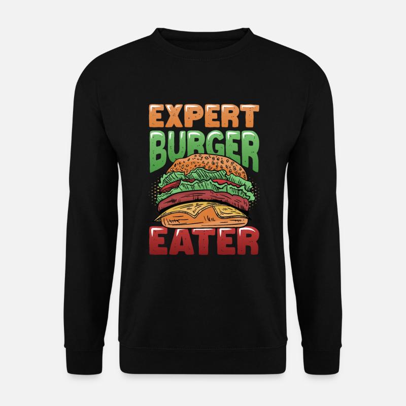 Expert Burger Eater Cheeseburger - Unisex Sweatshirt - black