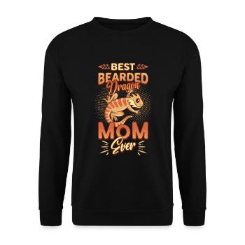Meilleure mère de dragon barbu de tous les temps - Sweat-shirt Unisexe - noir - Devant - Alina (178cm) & Michal (187cm)