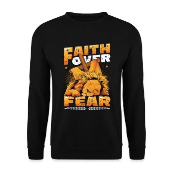 C’est dans mon ADN, la Bible, l’Église, les religieux chrétiens - Sweat-shirt Unisexe - noir - Devant - Alina (178cm) & Michal (187cm)