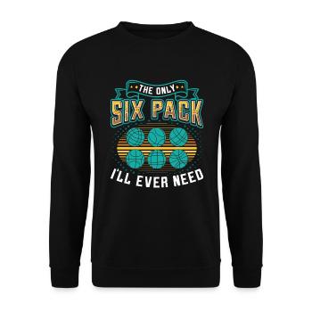 Le seul pack de six dont j’aurai besoin - Sweat-shirt Unisexe - noir - Devant - Alina (178cm) & Michal (187cm)