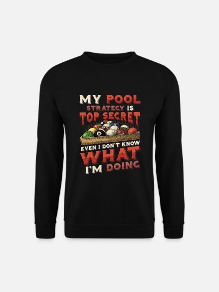 Sjov poolspiller, billard pool liga - Unisex sweater - sort