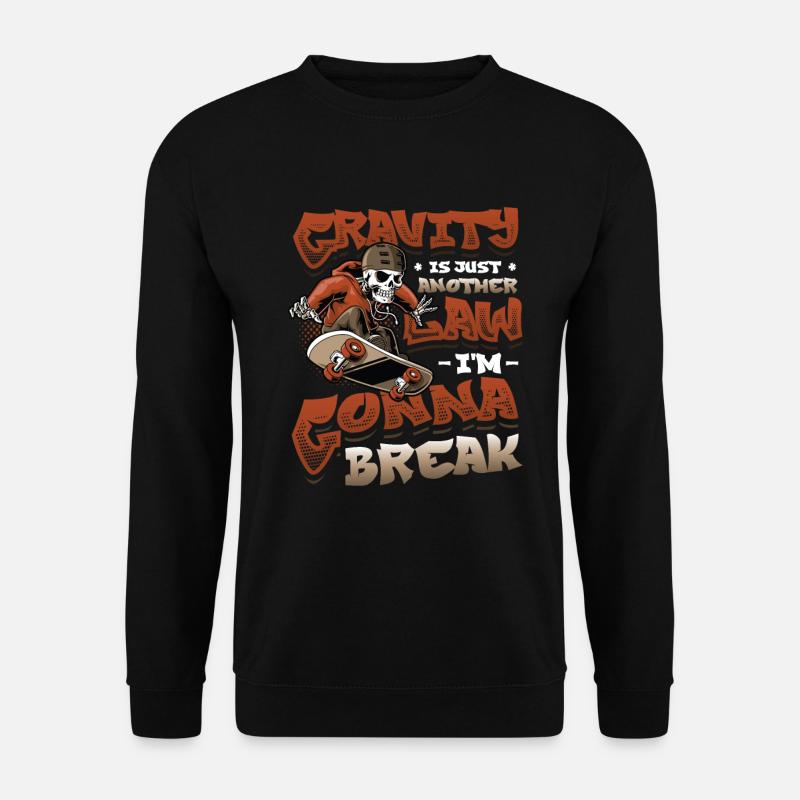 Skateboard Halfpipe, Tricks, Skateboarding - Sweat-shirt Unisexe - noir
