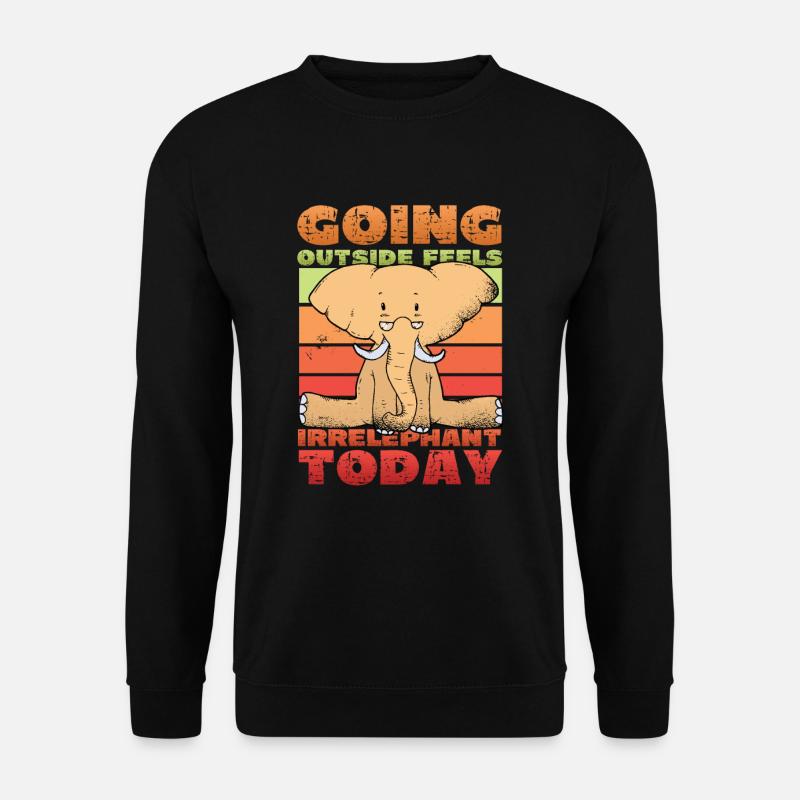 Going outside today feels lazy - Unisex Sweatshirt - black