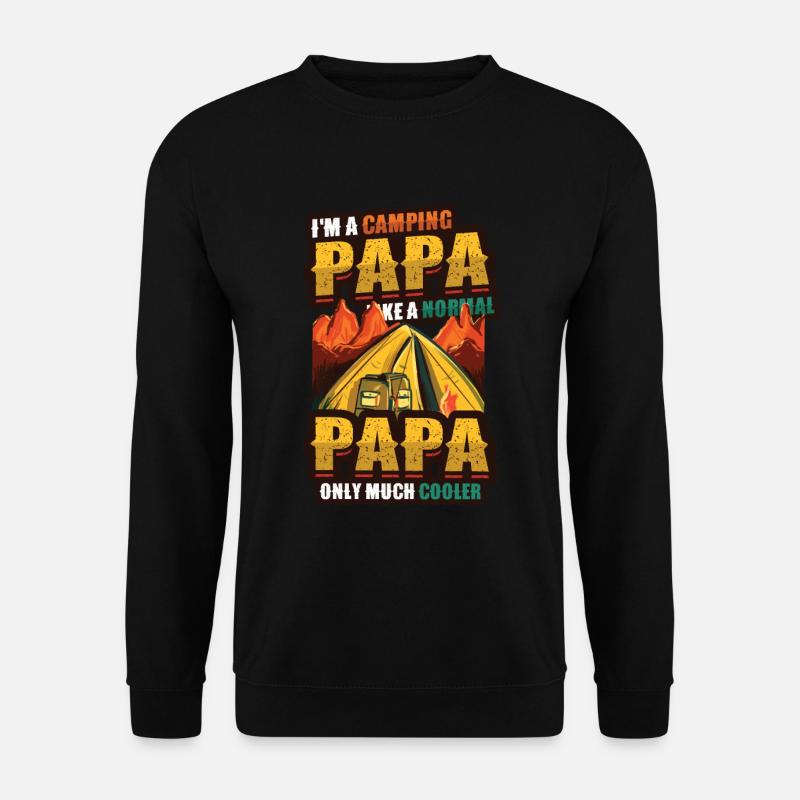 Camping Papa, feu de camp - Sweat-shirt Unisexe - noir