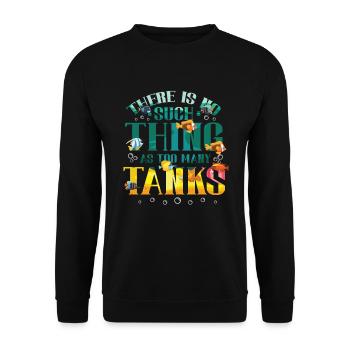 Il n’y a pas de poisson dans trop d’aquariums - Sweat-shirt Unisexe - noir - Devant - Alina (178cm) & Michal (187cm)