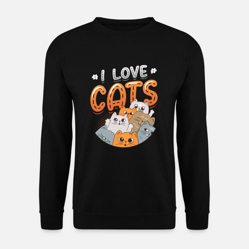 J’aime les chats - Sweat-shirt Unisexe - noir
