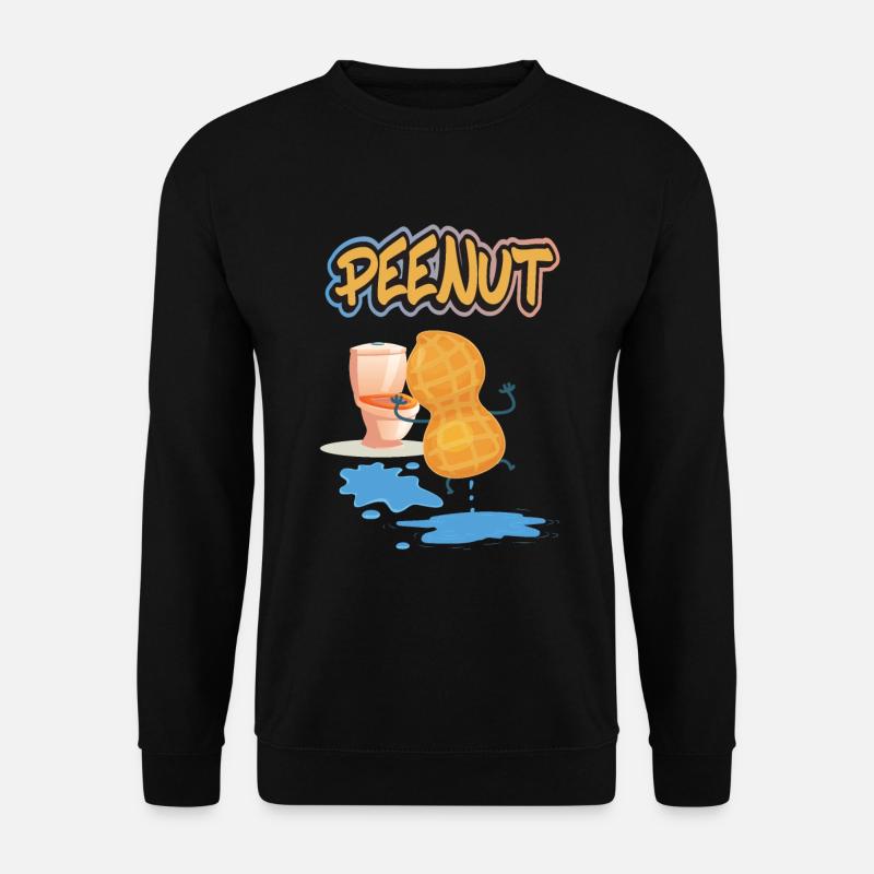 Peenut, funny peeing peanut - Unisex Sweatshirt - black