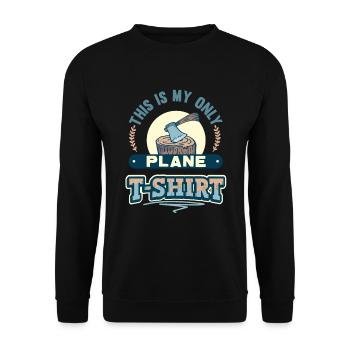 Charpentier - c’est mon seul outil - Sweat-shirt Unisexe - noir - Devant - Alina (178cm) & Michal (187cm)