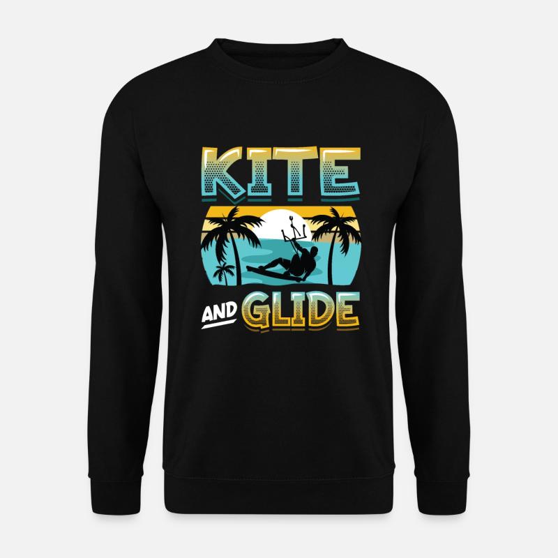 Kite Et Plan, Kitesurf - Sweat-shirt Unisexe - noir