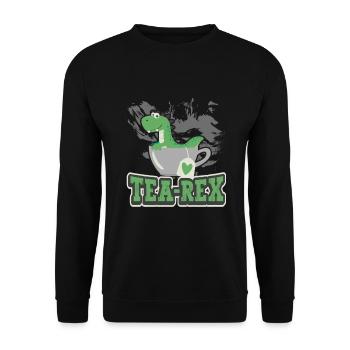 Tea Expert Tea Drinker Tea Addict Tea Enthusiast - Unisex Sweatshirt - black - Front - Alina (178cm) & Michal (187cm)