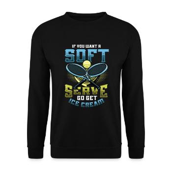 Wenn Sie Ein Softeis Wollen, Holen Sie Sich Eins - Unisex Pullover - Schwarz - Vorne - Alina (178cm) & Michal (187cm)