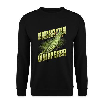 Cockatoo Whisperer, Cockatoo, Bird - Unisex Sweatshirt - black - Front - Alina (178cm) & Michal (187cm)