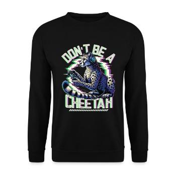 Video Gaming Cheetaah Esport Gaming Nerd Gamer - Unisex Pullover - Schwarz - Vorne - Alina (178cm) & Michal (187cm)