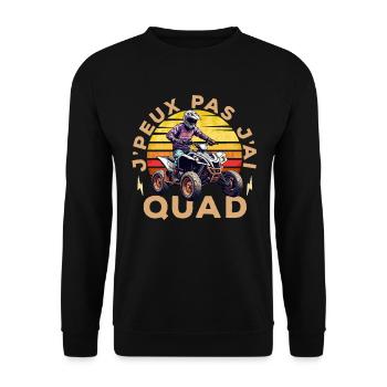 Je Peux Pas J'ai Quad - Sweat-shirt Unisexe - noir - Devant - Alina (178cm) & Michal (187cm)