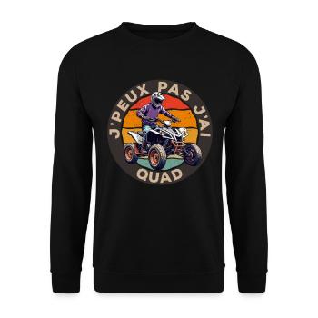 Je Peux Pas J'ai Quad - Sweat-shirt Unisexe - noir - Devant - Alina (178cm) & Michal (187cm)