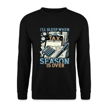 Financial Statements Tax Audit Funny Accountant - Unisex Sweatshirt - black - Front - Alina (178cm) & Michal (187cm)