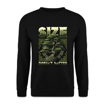 Bonsai Anbauen Kleiner Japanischer Bonsaibaum - Unisex Pullover - Schwarz - Vorne - Alina (178cm) & Michal (187cm)