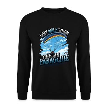 Parachutisme Parachutisme Parapente - Sweat-shirt Unisexe - noir - Devant - Alina (178cm) & Michal (187cm)