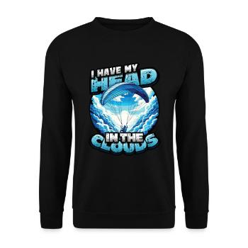 Parachutisme Parachutisme Parapente - Sweat-shirt Unisexe - noir - Devant - Alina (178cm) & Michal (187cm)